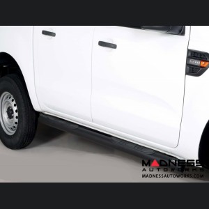 Ford Ranger Grand Pedana Side Steps - Black Powdercoat - 76mm